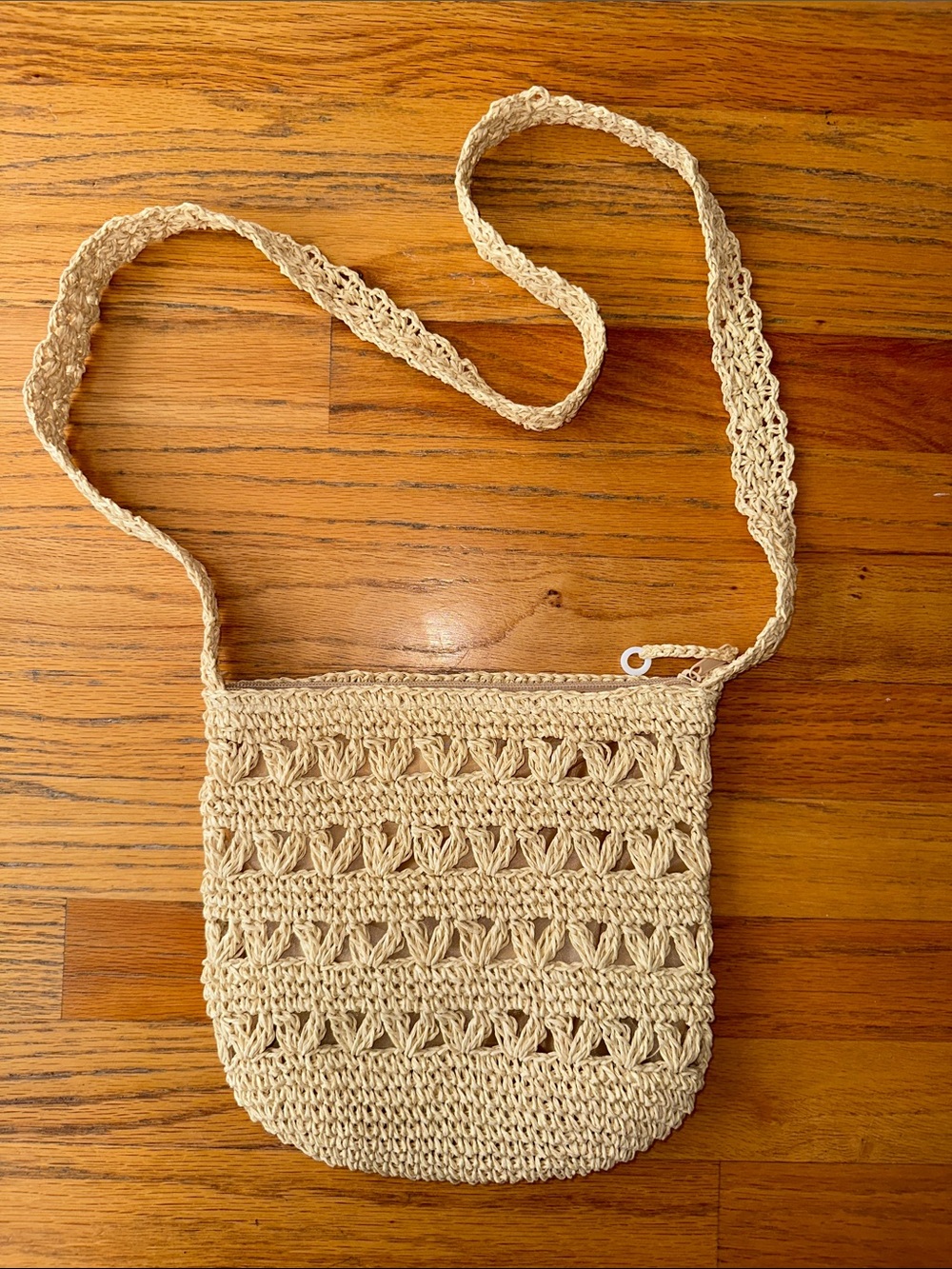 Cappelli Straworld Cream Crochet Crossbody Bag